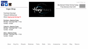 What Hazytrails.co.uk website looked like in 2018 (5 years ago)