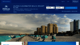What Hiltonclearwaterbeach.com website looked like in 2018 (5 years ago)