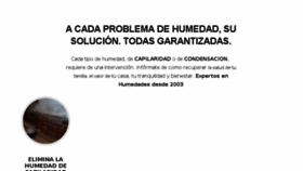What Humedadcontrolada.com website looked like in 2018 (5 years ago)