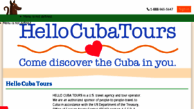 What Hellocuba.travel website looked like in 2018 (5 years ago)