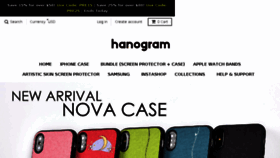 What Hanogram.com website looked like in 2018 (5 years ago)