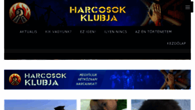 What Harcosokklubja.com website looked like in 2018 (5 years ago)