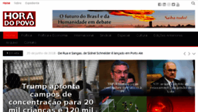 What Horadopovo.org.br website looked like in 2018 (5 years ago)