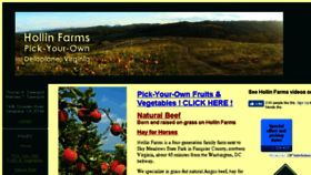 What Hollinfarms.com website looked like in 2018 (5 years ago)