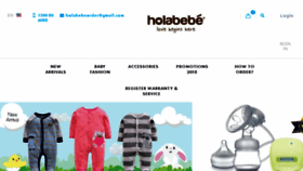What Holabebe.com.my website looked like in 2018 (5 years ago)