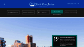 What Hoteltresanclas.com website looked like in 2018 (5 years ago)