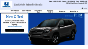 What Honda.jimriehl.com website looked like in 2018 (5 years ago)