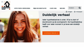 What Hypotheekshop.nl website looked like in 2018 (5 years ago)
