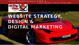 What Hitthewebmarketing.com website looked like in 2018 (5 years ago)