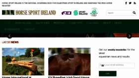 What Horsesportireland.ie website looked like in 2018 (5 years ago)
