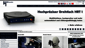 What Head-acoustics.de website looked like in 2018 (5 years ago)
