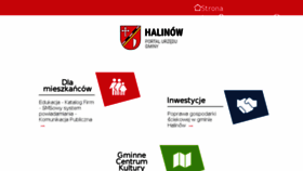 What Halinow.pl website looked like in 2018 (5 years ago)