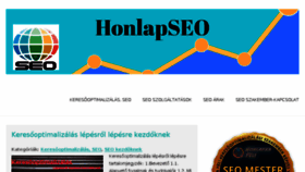 What Honlapseo.hu website looked like in 2018 (5 years ago)