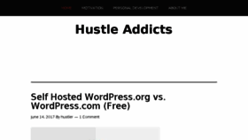 What Hustleaddicts.com website looked like in 2018 (5 years ago)