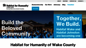 What Habitatwake.org website looked like in 2018 (5 years ago)