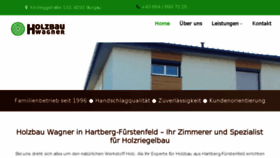 What Holzbau-wagner.at website looked like in 2018 (5 years ago)