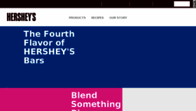 What Hershey.com website looked like in 2018 (5 years ago)
