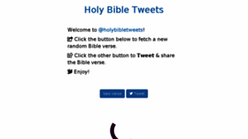 What Holybibletweets.com website looked like in 2018 (5 years ago)