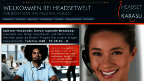 What Headset-competence.de website looked like in 2018 (5 years ago)