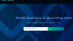 What Huobi.com.au website looked like in 2018 (5 years ago)
