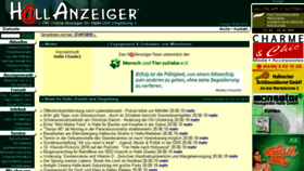 What Hallanzeiger.de website looked like in 2018 (5 years ago)