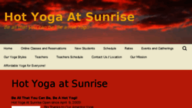 What Hotyogaatsunrise.com website looked like in 2018 (5 years ago)