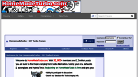 What Homemadeturbo.com website looked like in 2018 (5 years ago)