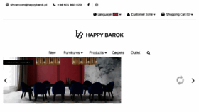 What Happybarok.pl website looked like in 2018 (5 years ago)