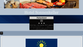 What Hotel-sonnenkeller.de website looked like in 2018 (5 years ago)