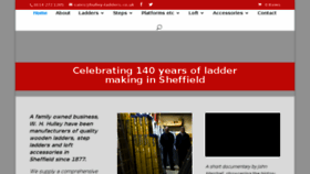 What Hulley-ladders.co.uk website looked like in 2018 (5 years ago)
