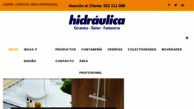 What Hidraulica.com website looked like in 2018 (5 years ago)