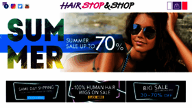 What Hairstopandshop.com website looked like in 2018 (5 years ago)