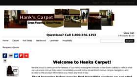 What Hankscarpet.com website looked like in 2018 (5 years ago)