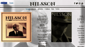 What Harrynilsson.com website looked like in 2018 (5 years ago)