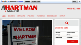 What Hartmanautos.nl website looked like in 2018 (5 years ago)