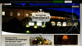 What Hostellerie-fontanges.com website looked like in 2018 (5 years ago)