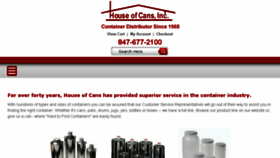 What Houseofcans.com website looked like in 2018 (5 years ago)