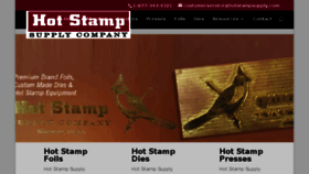 What Hotstampsupply.com website looked like in 2018 (5 years ago)