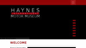 What Haynesmotormuseum.com website looked like in 2018 (5 years ago)