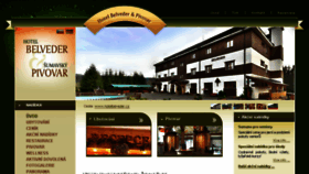 What Hotelbelveder.cz website looked like in 2018 (5 years ago)