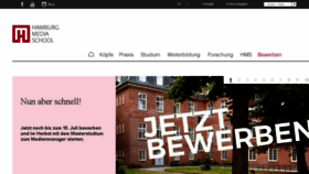 What Hamburgmediaschool.com website looked like in 2018 (5 years ago)