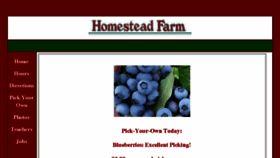 What Homestead-farm.net website looked like in 2018 (5 years ago)