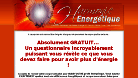 What Harmonie-energetique.com website looked like in 2018 (5 years ago)