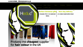 What Heduc8hairandbeauty.co.uk website looked like in 2018 (5 years ago)