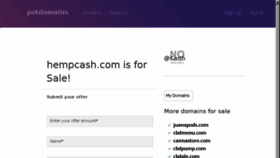 What Hempcash.com website looked like in 2018 (5 years ago)