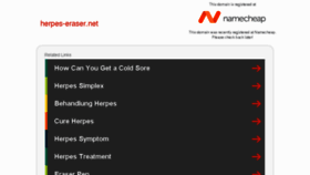 What Herpes-eraser.net website looked like in 2018 (5 years ago)
