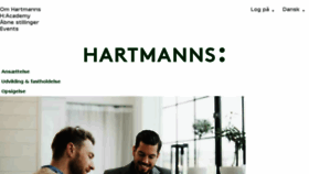What Hartmanns.dk website looked like in 2018 (5 years ago)