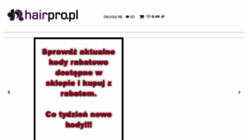 What Hairpro.pl website looked like in 2018 (5 years ago)