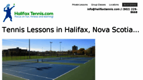 What Halifaxtennis.com website looked like in 2018 (5 years ago)