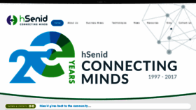 What Hsenid.com website looked like in 2018 (7 years ago)